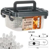 Гірлянда на батареях Springos 9 м 120 LED CL0171 Warm White