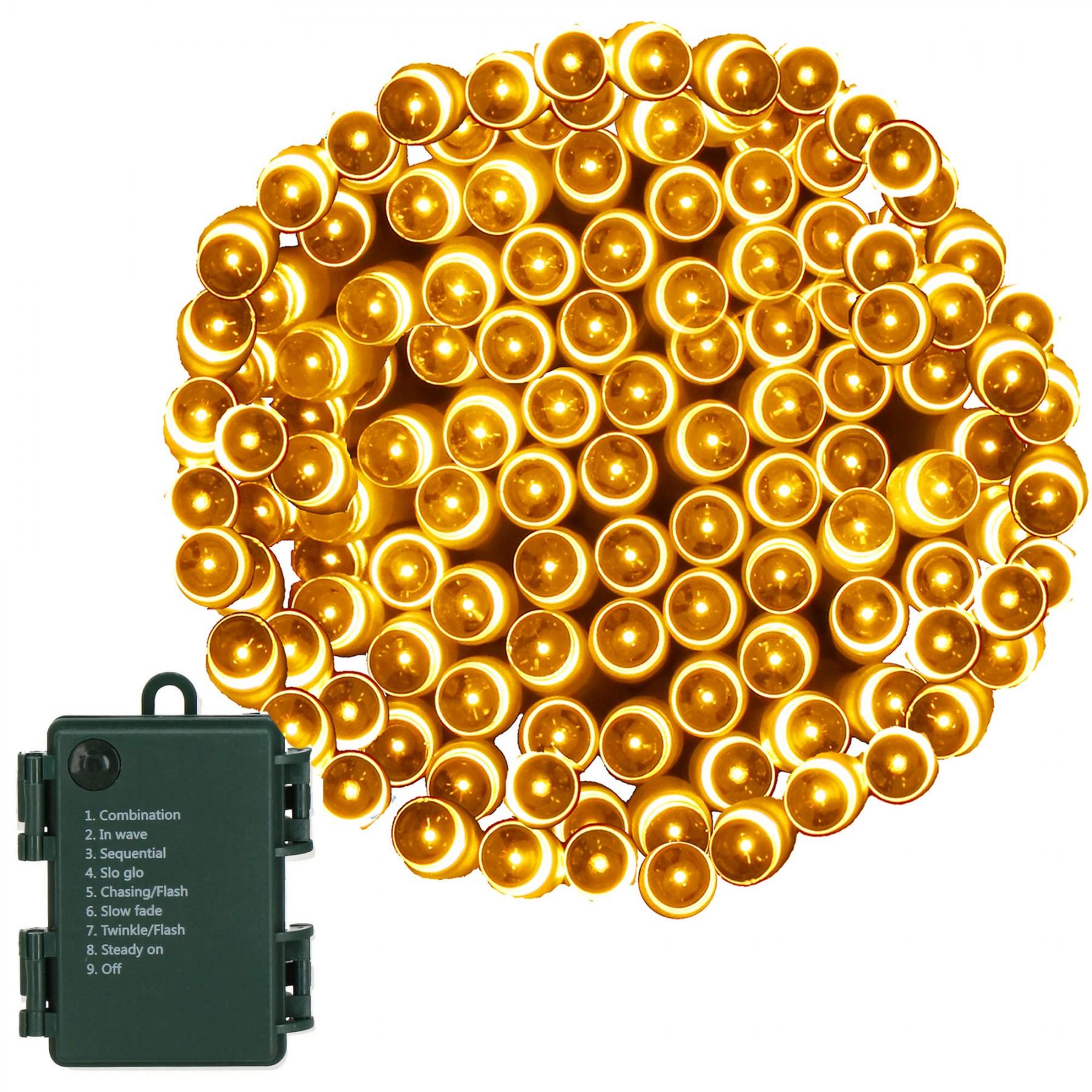 Гірлянда на батарейках Springos 10 м 100 LED CL4030 Warm White