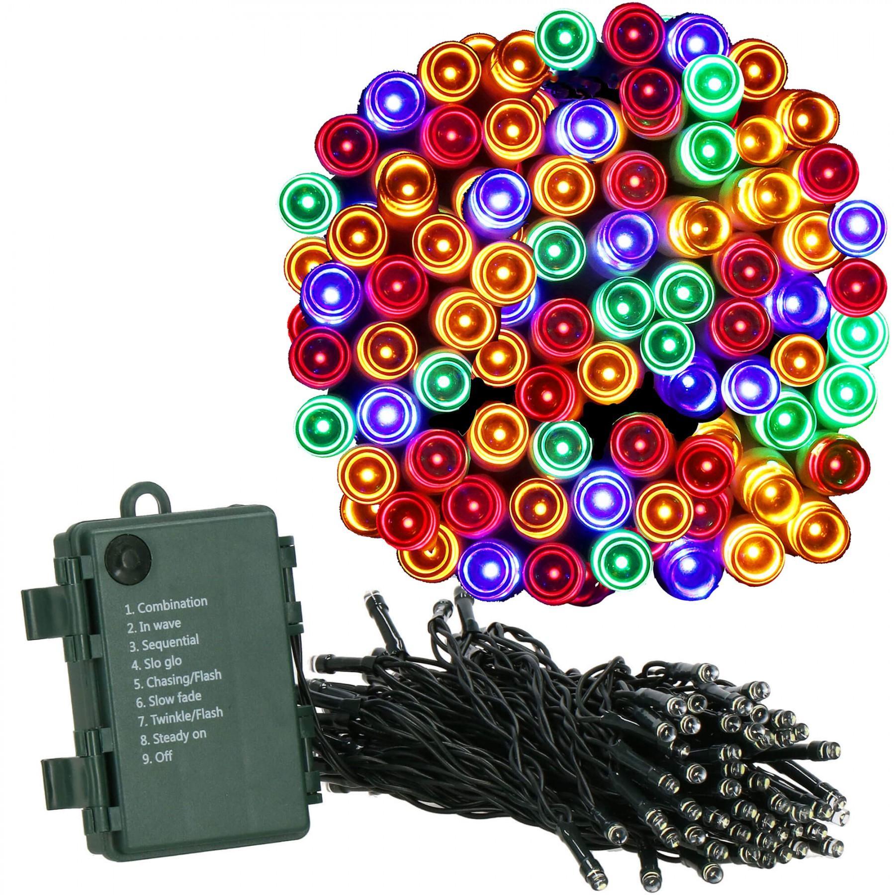 Гірлянда на батарейках Springos 10 м 100 LED CL4032 Mix