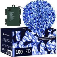 Гірлянда на батарейках Springos 10 м 100 LED CL4033 Blue
