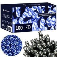 Гірлянда на батарейках Springos 10 м 100 LED CL4033 Blue