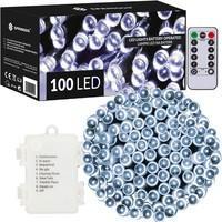 Гірлянда на батарейках Springos 10 м 100 LED Pilot CL4035 Cold White