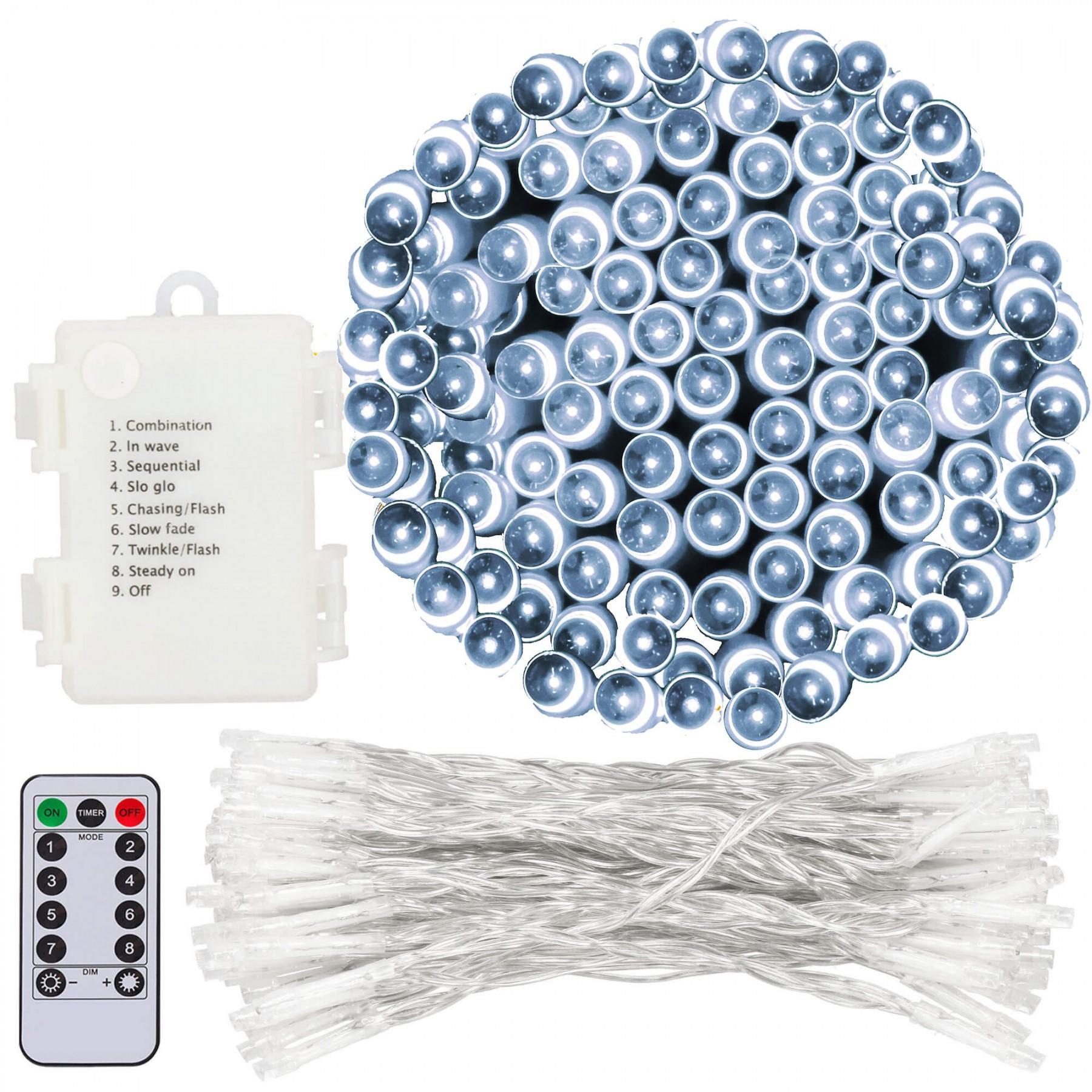 Гірлянда на батарейках Springos 10 м 100 LED Pilot CL4035 Cold White