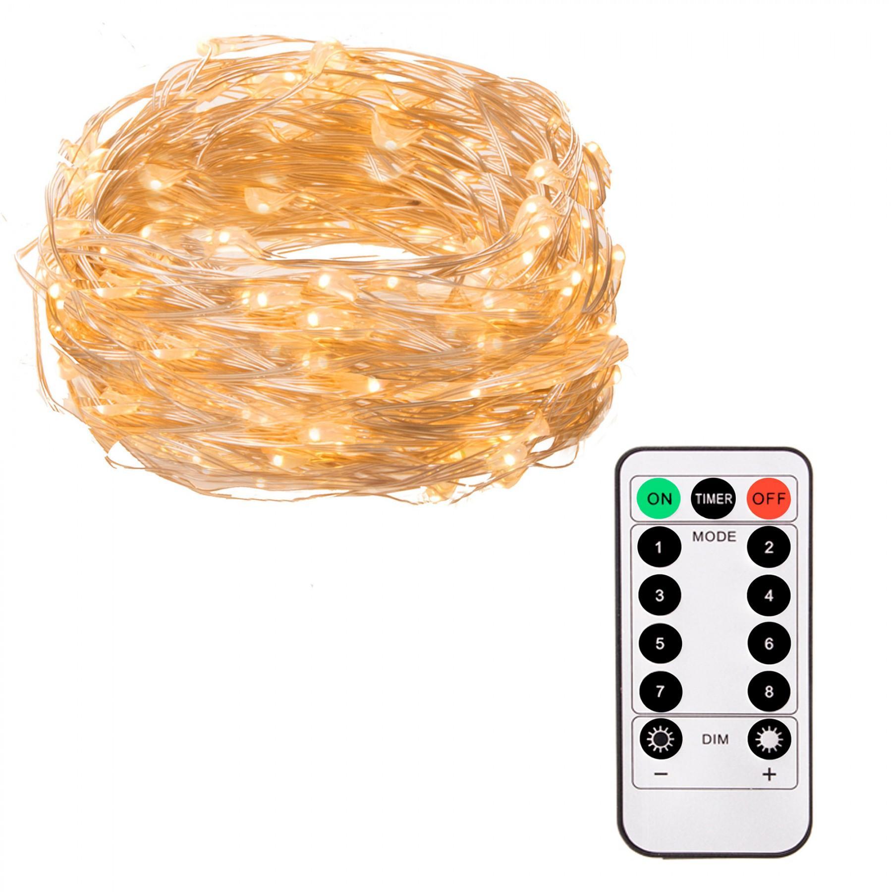 Гірлянда на батарейках Springos 4.9 м 50 LED Pilot CL0105 Warm White