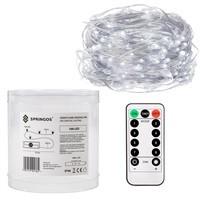 Гірлянда на батарейках Springos 9.9 м 100 LED Pilot CL0102 Cold White