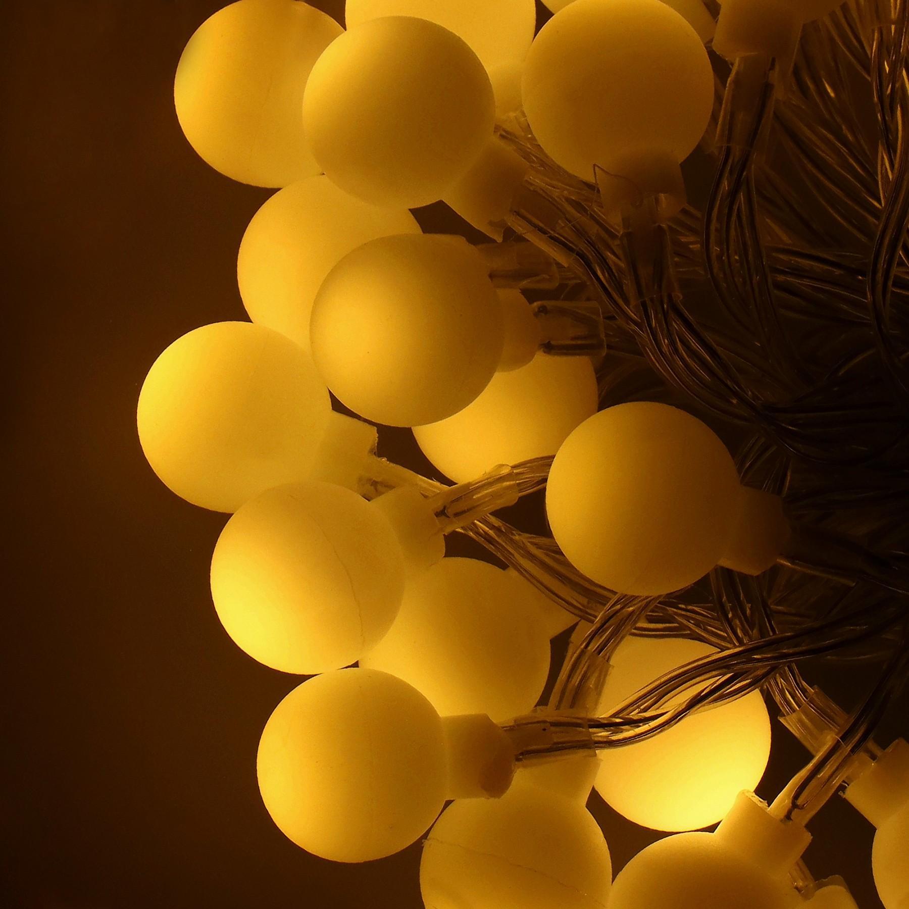 Гірлянда у вигляді лампочок на батарейках Springos 11.2 м 80 LED Pilot CL0178 Warm White