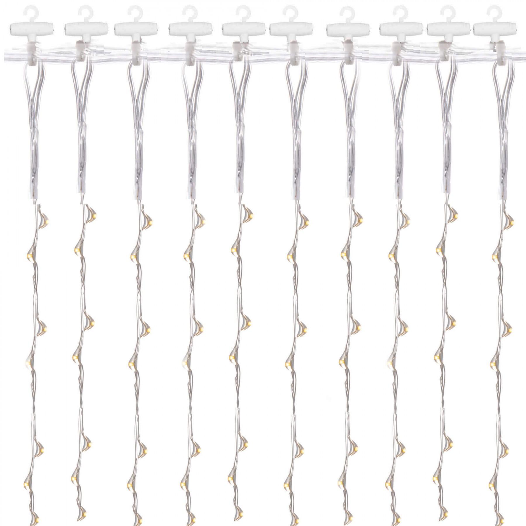 Гірлянда водоспад (штора) Springos 2 x 2 м 200 LED Pilot USB CL4021 Cold White