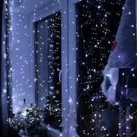 Гірлянда водоспад (штора) Springos 3 x 3 м 300 LED Pilot USB CL4023 Cold White