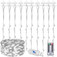 Гірлянда водоспад (штора) Springos 3 x 3 м 300 LED Pilot USB CL4023 Cold White