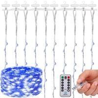 Гірлянда водоспад (штора) Springos 3 x 3 м 300 LED Pilot USB CL4024 Blue