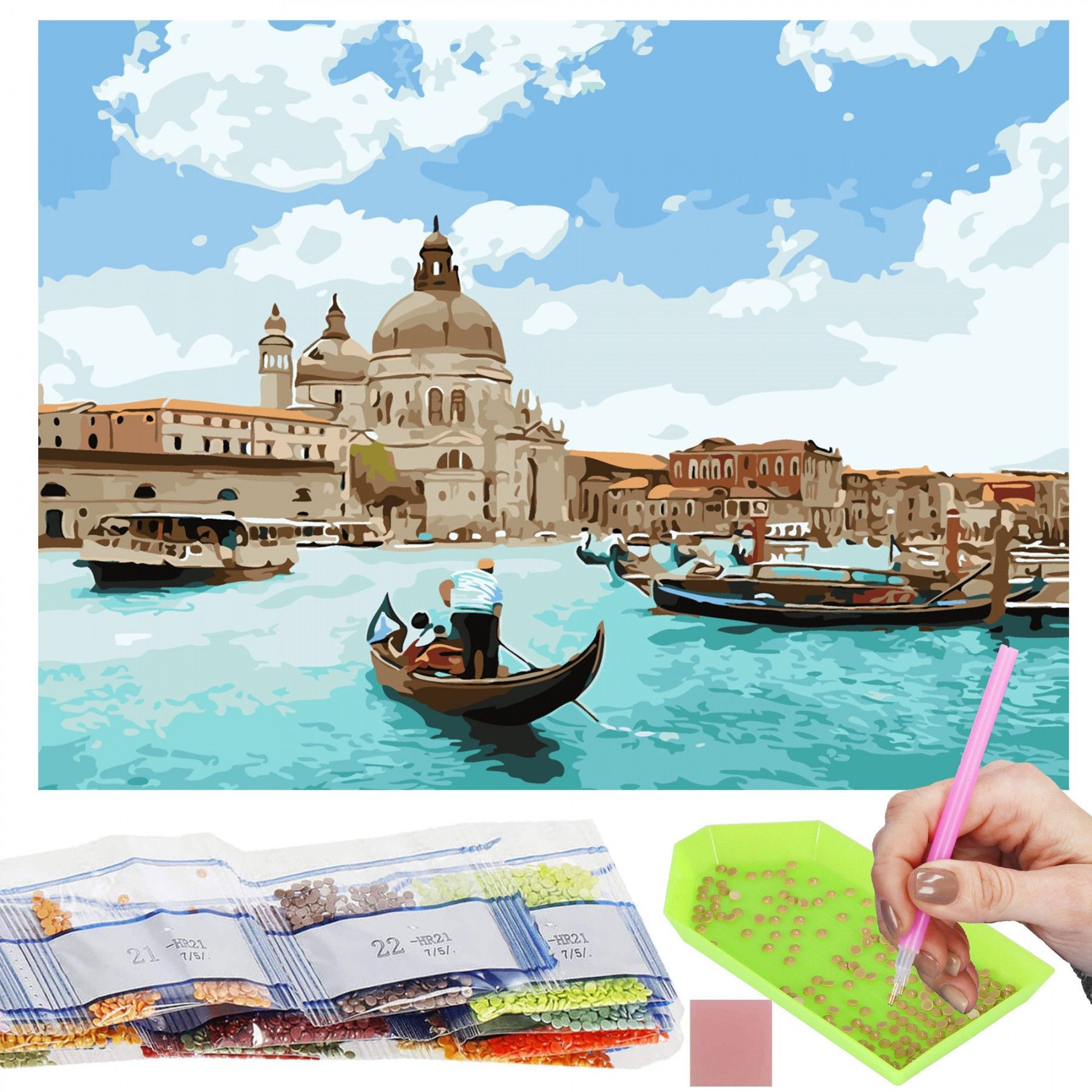 Набір алмазної мозаїки (вишивки) Springos 40 x 30 см DP0026