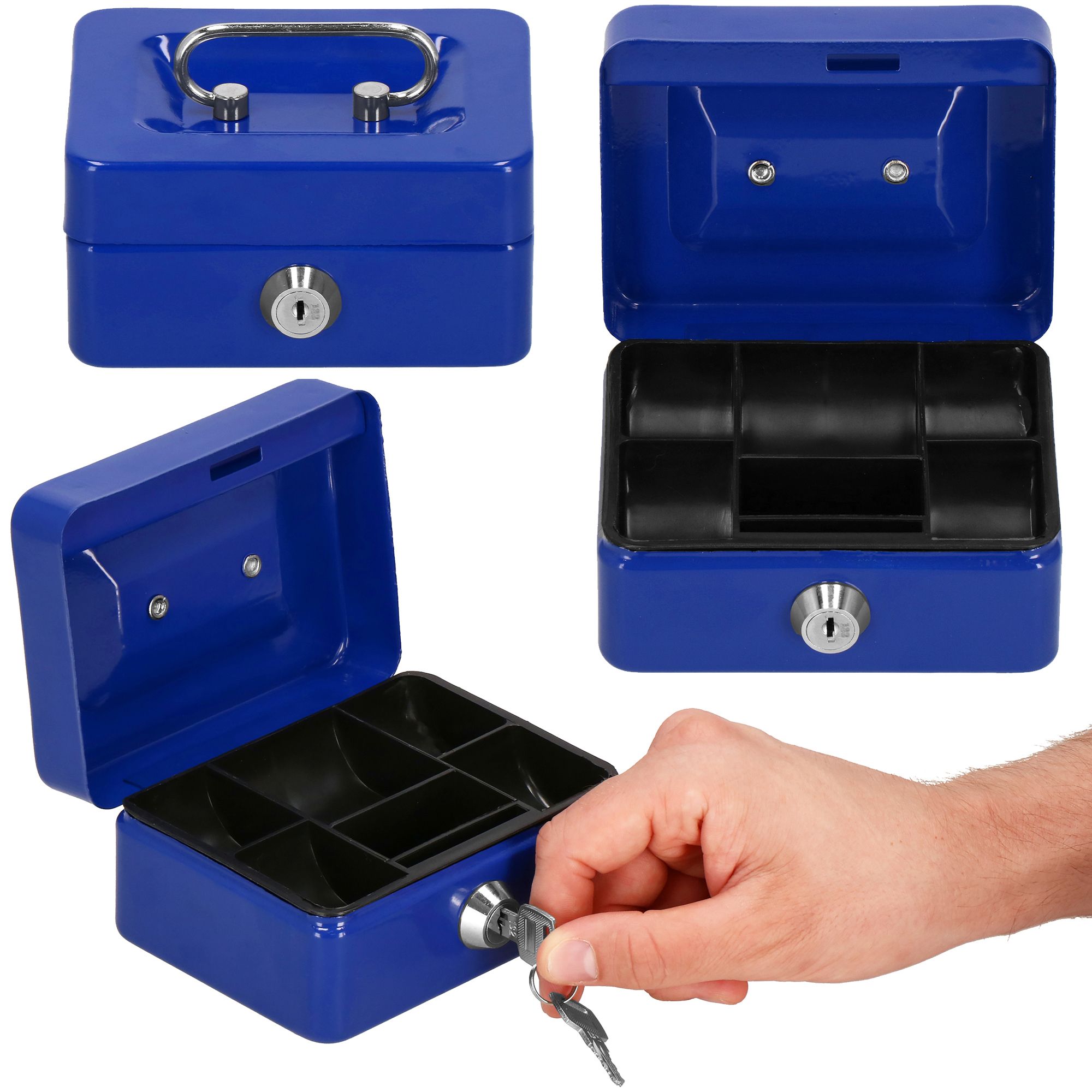 Кешбокс Springos 12.5 x 9.5 x 6.5 см для зберігання грошей та цінностей HA5037