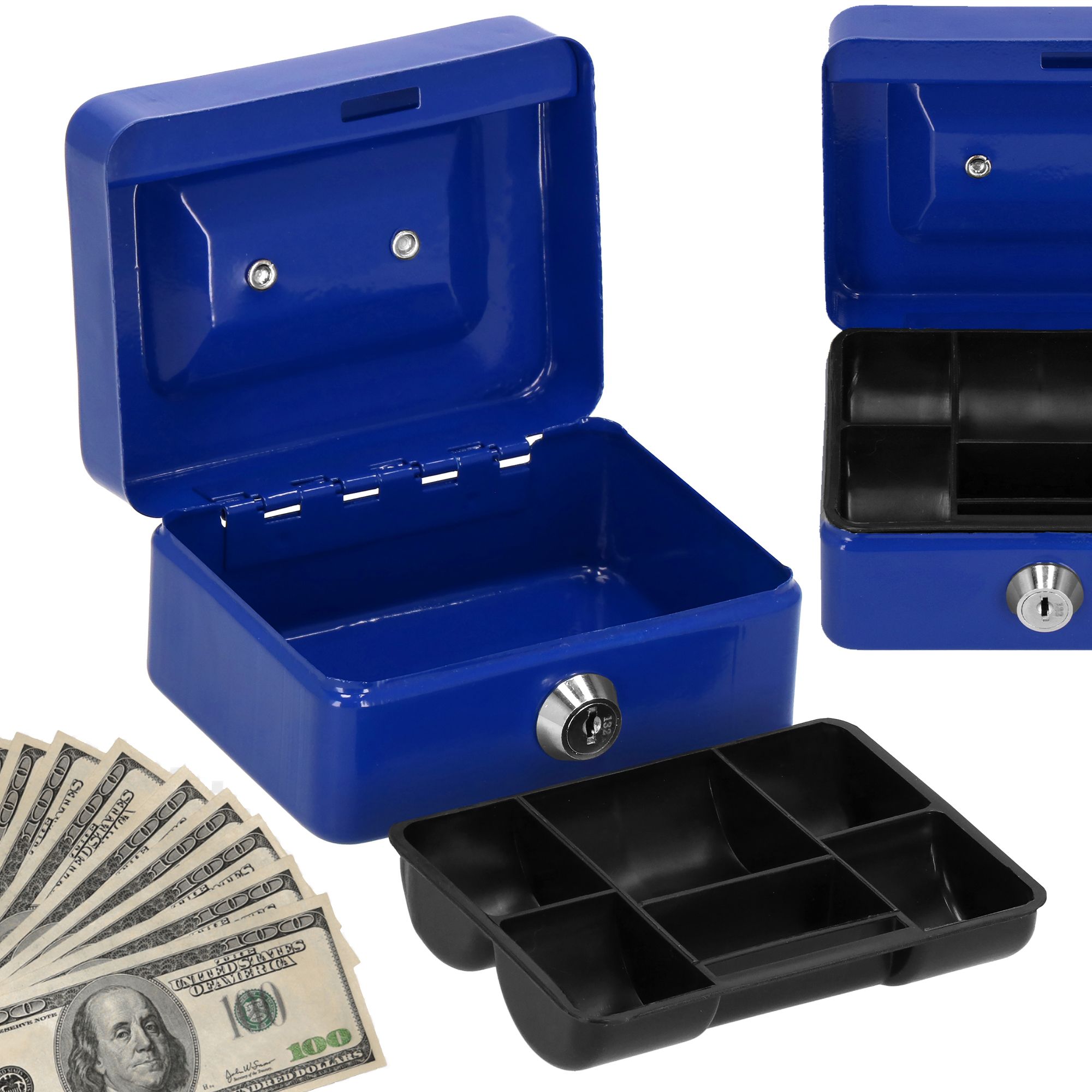 Кешбокс Springos 12.5 x 9.5 x 6.5 см для зберігання грошей та цінностей HA5037