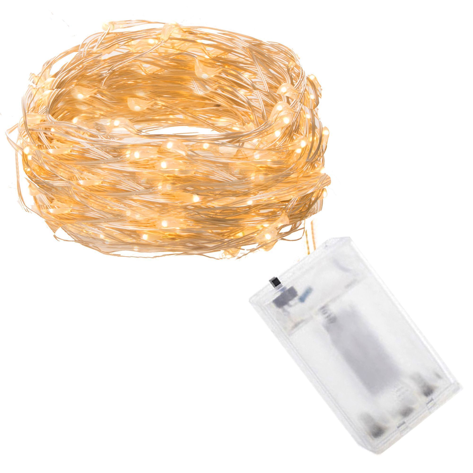 Гірлянда на батарейках Springos 4.9 м 50 LED CL0014 Warm White