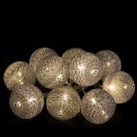 Гірлянда на батарейках Springos Cotton Balls 2 м 10 LED CL0029 Warm White