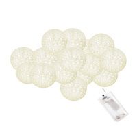 Гірлянда на батарейках Springos Cotton Balls 2 м 10 LED CL0032 Warm White