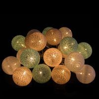 Гірлянда на батарейках Springos Cotton Balls 4 м 20 LED CL0040 Warm White