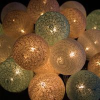 Гірлянда на батарейках Springos Cotton Balls 4 м 20 LED CL0040 Warm White