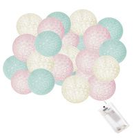 Гірлянда на батарейках Springos Cotton Balls 4 м 20 LED CL0041 Warm White