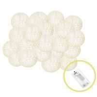 Гірлянда на батарейках Springos Cotton Balls 4 м 20 LED CL0042 Warm White