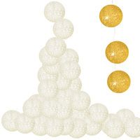 Гірлянда на батарейках Springos Cotton Balls 4 м 20 LED CL0042 Warm White