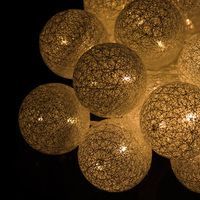 Гірлянда на батарейках Springos Cotton Balls 4 м 20 LED CL0043 Warm White