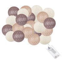 Гірлянда на батарейках Springos Cotton Balls 4 м 20 LED CL0044 Warm White