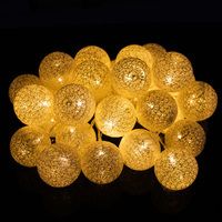 Гірлянда на батарейках Springos Cotton Balls 6 м 30 LED CL0050 Warm White