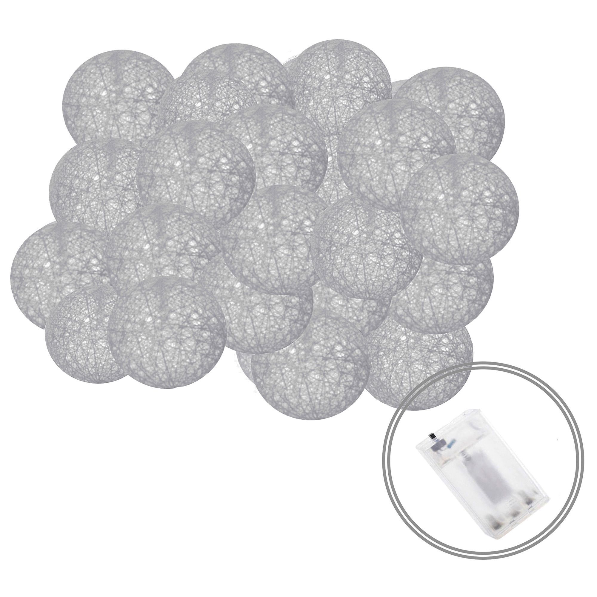 Гірлянда на батарейках Springos Cotton Balls 6 м 30 LED CL0051 Warm White