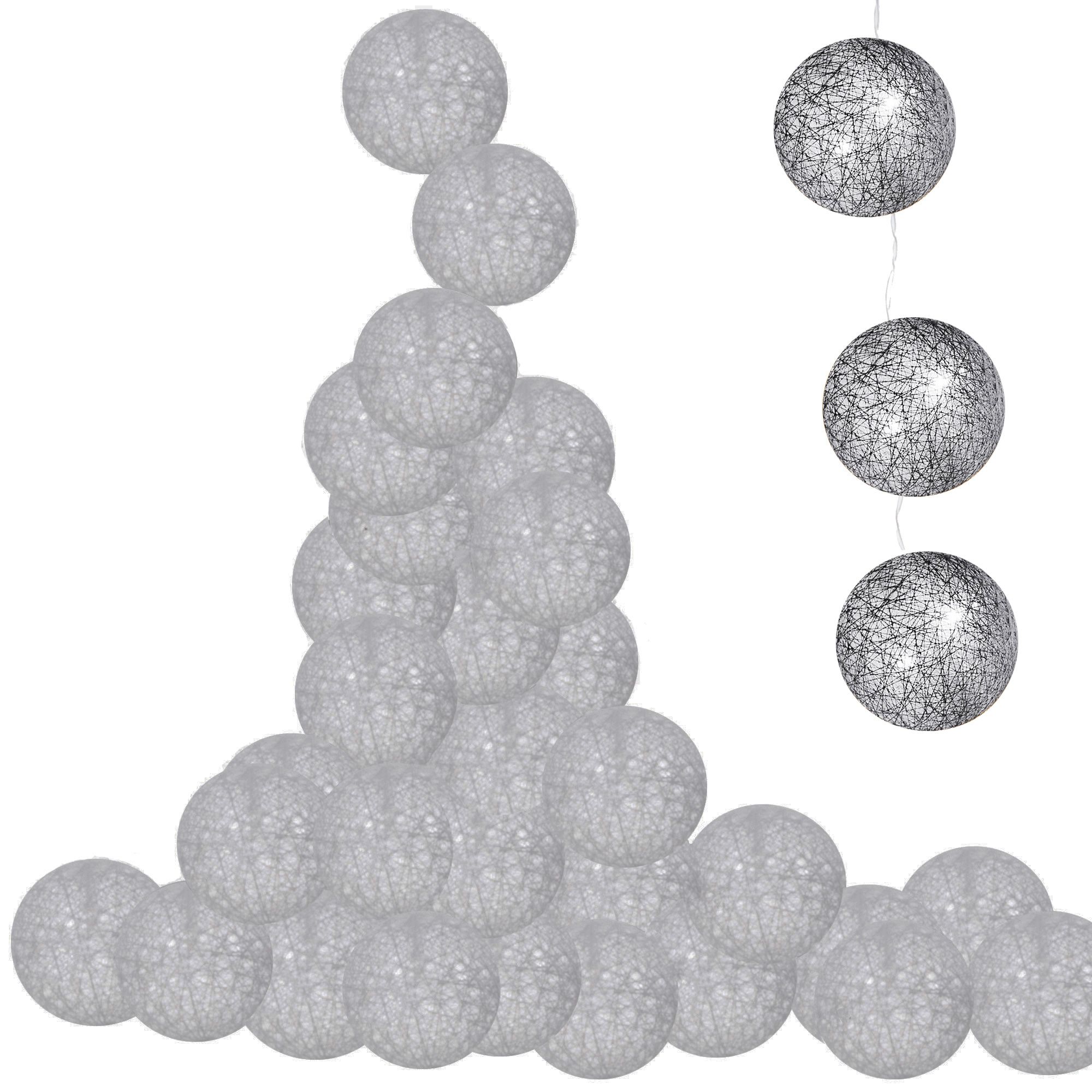 Гірлянда на батарейках Springos Cotton Balls 6 м 30 LED CL0051 Warm White