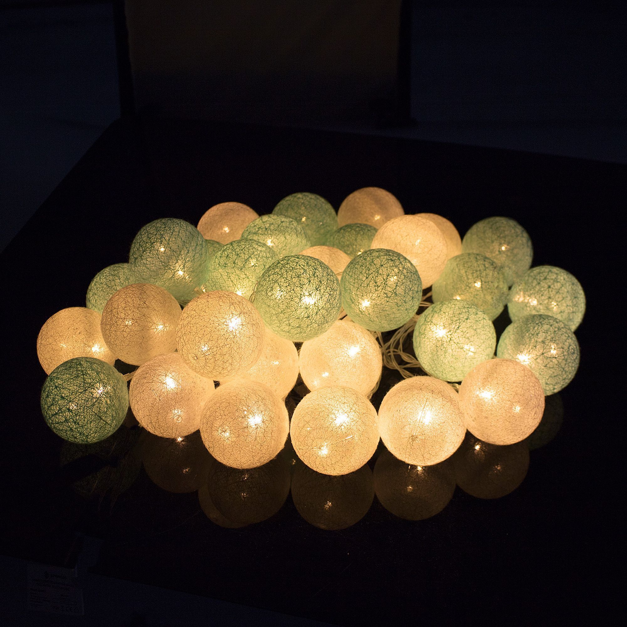 Гірлянда на батарейках Springos Cotton Balls 6 м 30 LED CL0052 Warm White