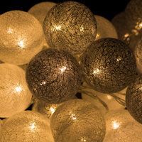 Гірлянда на батарейках Springos Cotton Balls 6 м 30 LED CL0053 Warm White