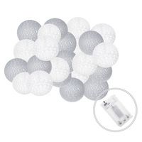 Гірлянда на батарейках Springos Cotton Balls 6 м 30 LED CL0053 Warm White