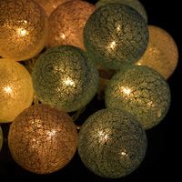 Гірлянда на батарейках Springos Cotton Balls 6 м 30 LED CL0054 Warm White