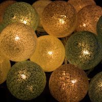 Гірлянда на батарейках Springos Cotton Balls 6 м 30 LED CL0054 Warm White