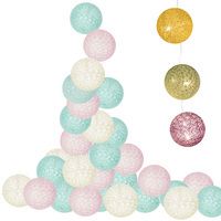 Гірлянда на батарейках Springos Cotton Balls 6 м 30 LED CL0054 Warm White