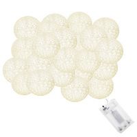 Гірлянда на батарейках Springos Cotton Balls 6 м 30 LED CL0055 Warm White