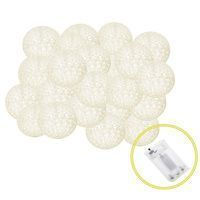 Гірлянда на батарейках Springos Cotton Balls 6 м 30 LED CL0055 Warm White