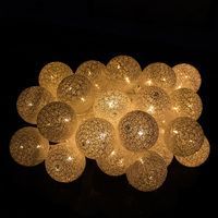 Гірлянда на батарейках Springos Cotton Balls 6 м 30 LED CL0056 Warm White