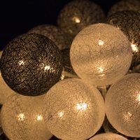 Гірлянда на батарейках Springos Cotton Balls 6 м 30 LED CL0058 Warm White