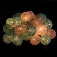 Гірлянда на батарейках Springos Cotton Balls 6 м 30 LED CL0059 Warm White