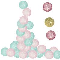 Гірлянда на батарейках Springos Cotton Balls 6 м 30 LED CL0059 Warm White