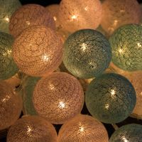 Гірлянда на батарейках Springos Cotton Balls 6 м 30 LED CL0059 Warm White