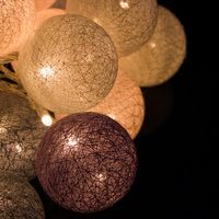 Гірлянда на батарейках Springos Cotton Balls 6 м 30 LED CL0061 Warm White