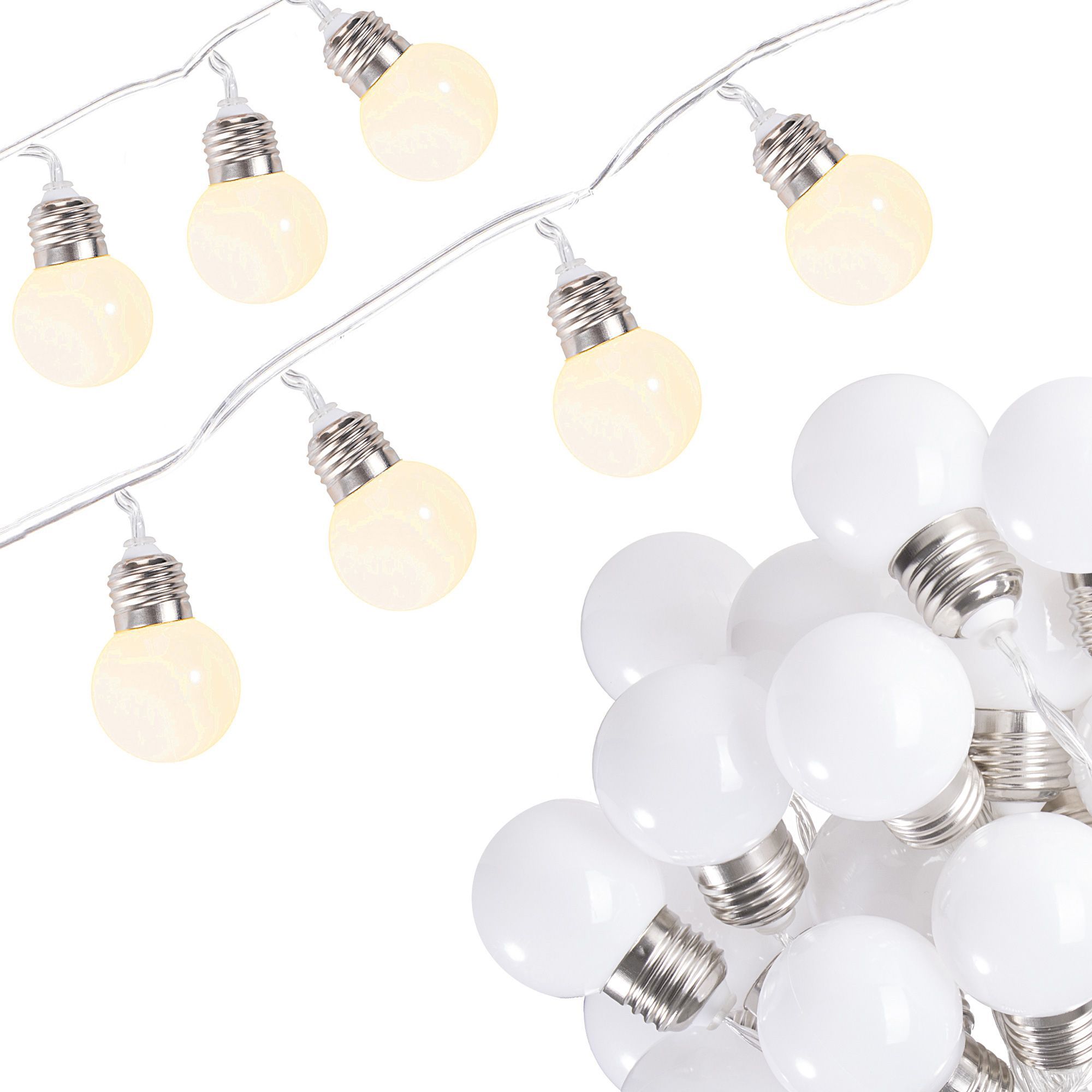 Гірлянда у вигляді лампочок на батарейках Springos 4 м 20 LED CL0074 Warm White