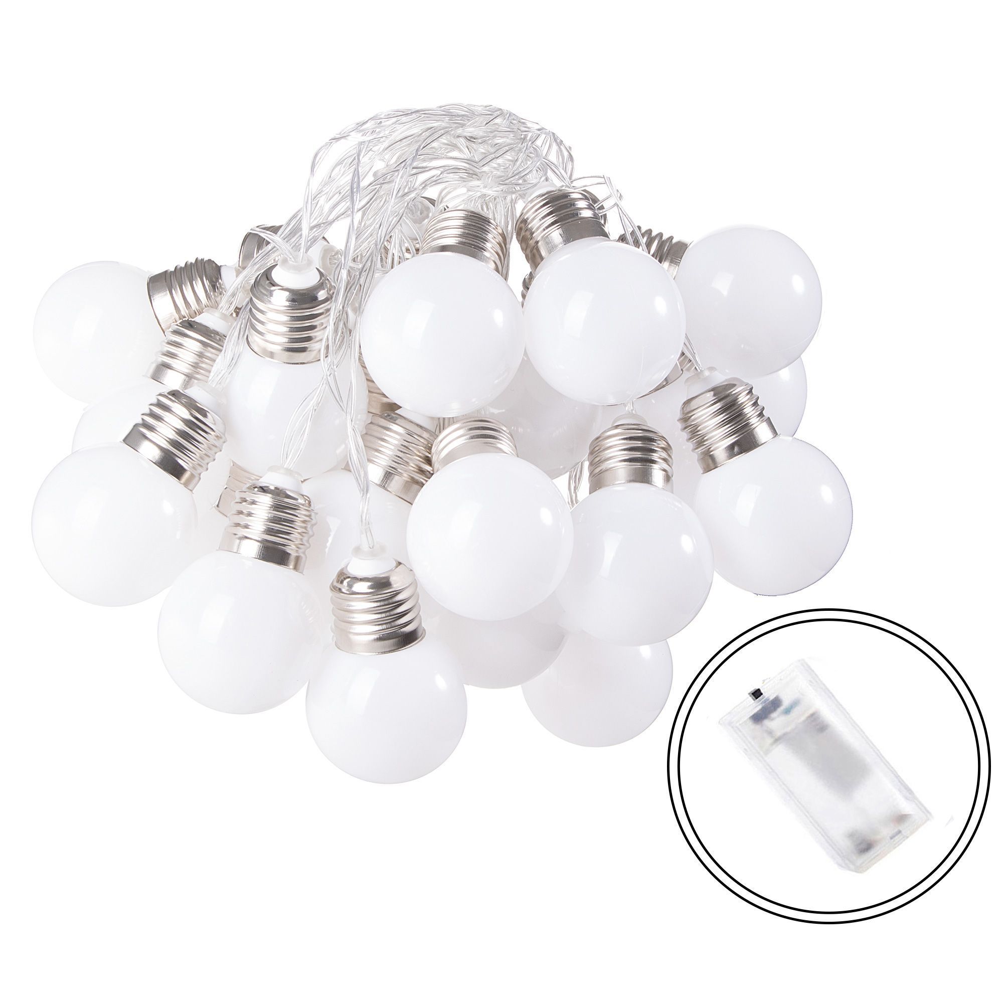 Гірлянда у вигляді лампочок на батарейках Springos 4 м 20 LED CL0074 Warm White