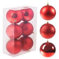 Набір ялинкових куль Springos d=10 см 6 шт CA0090