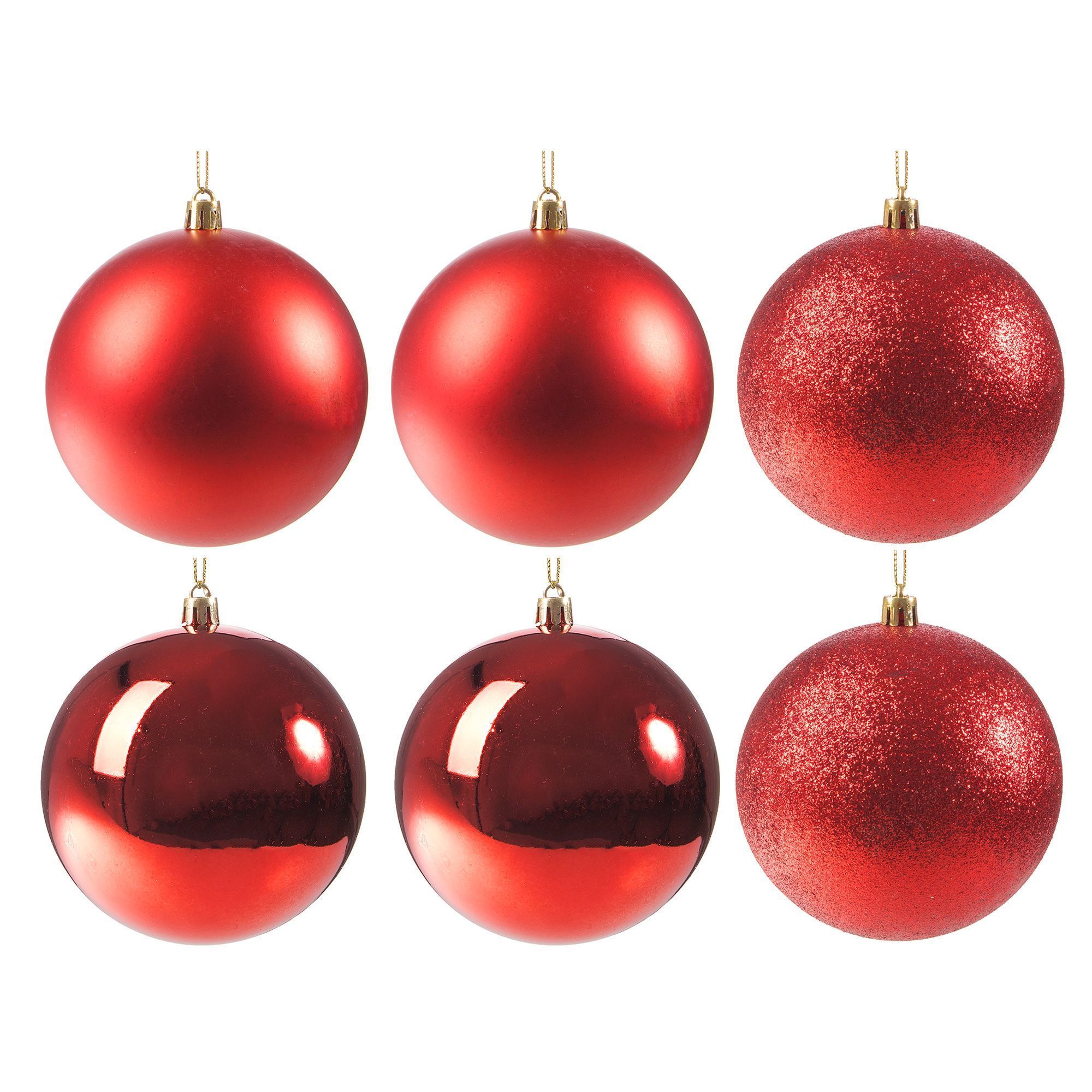 Набір ялинкових куль Springos d=10 см 6 шт CA0090