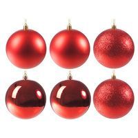 Набір ялинкових куль Springos d=10 см 6 шт CA0090