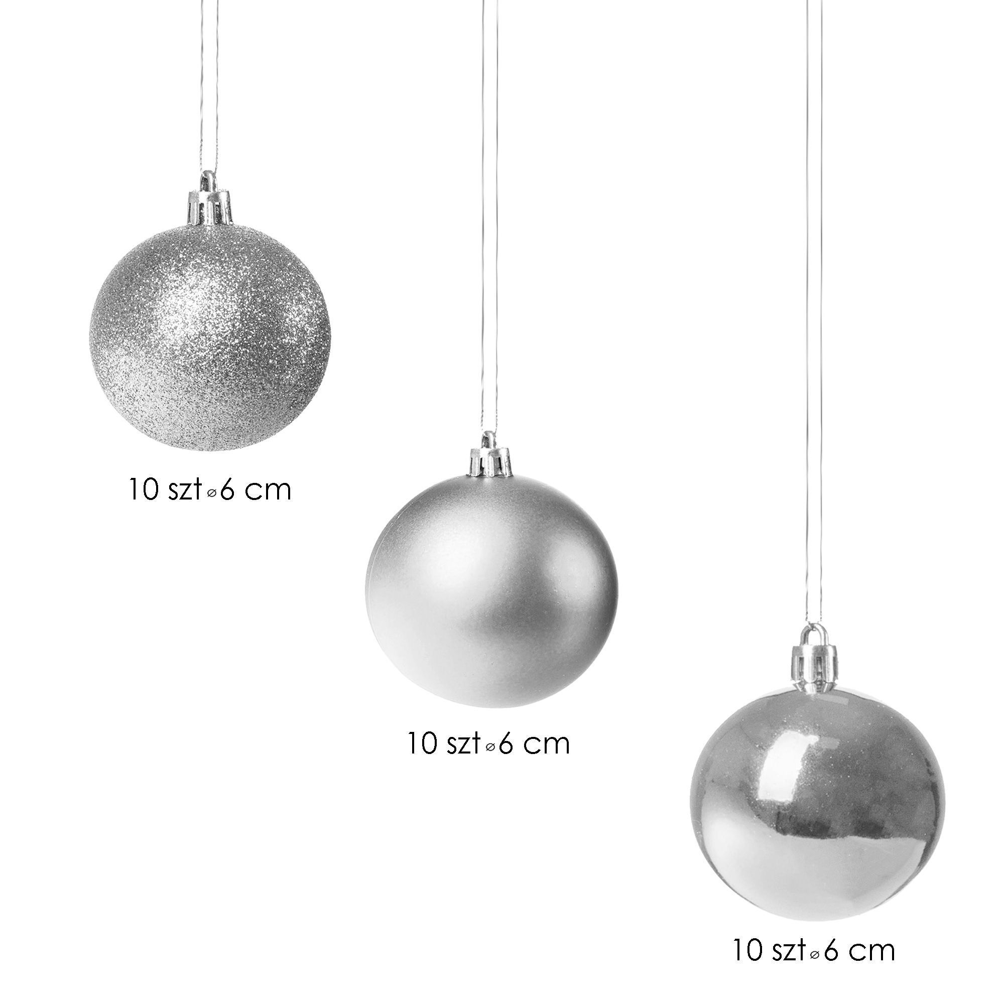 Набір ялинкових куль Springos d=6 см 30 шт CA0007